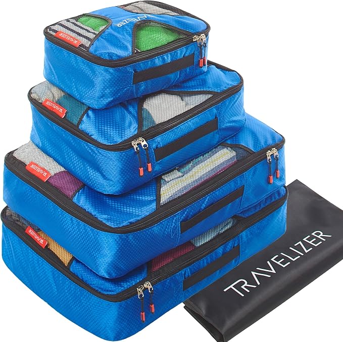 Travel Packing Cubes 5 pcs Luggage Organizer Set by Travelizer
