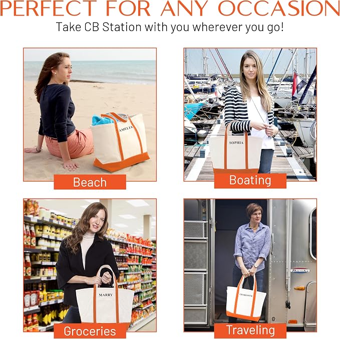 CB STATION Medium Classic Canvas Tote Bag - Image 7