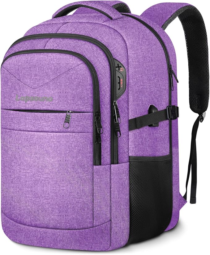 Lapsouno Extra Large Travel Backpack, Travel Laptop Backpack, TSA Friendly by Lapsouno