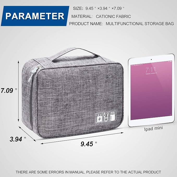VOCUS Electronics Organizer Travel Cable Organizer Bag - Image 9