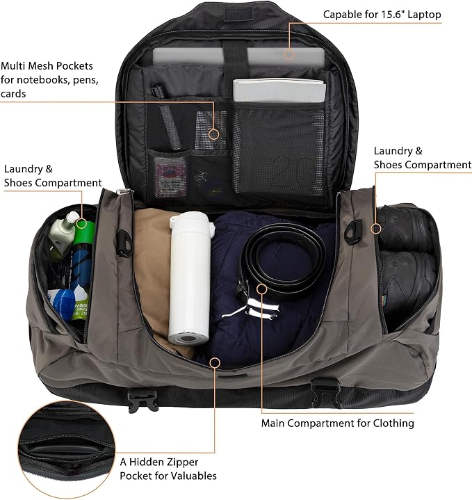 Ubon Large Duffel Bag Weekender Bags - Image 3