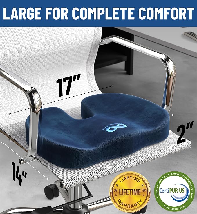 Everlasting Comfort Doctor Recommended Memory Foam Seat Cushion - Image 4