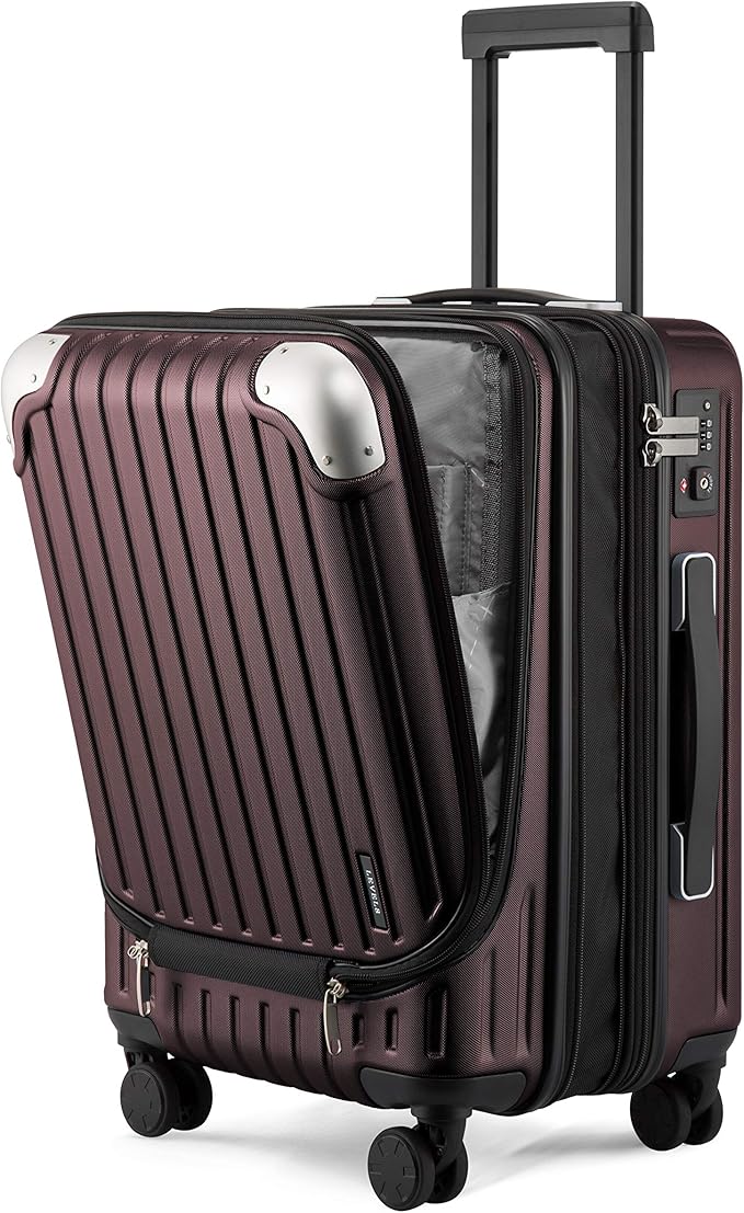 LEVEL8 Grace Carry on Luggage Airline Approved, 20 Inch Expandable Hardside by LEVEL8