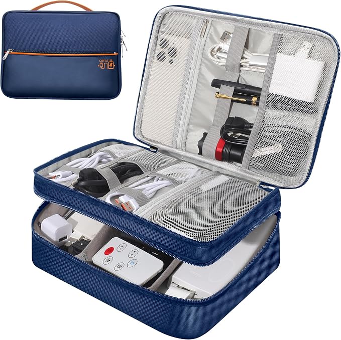 Electronic Organizer Travel Case, Travel Cord Organizer Case Portable by CILLA