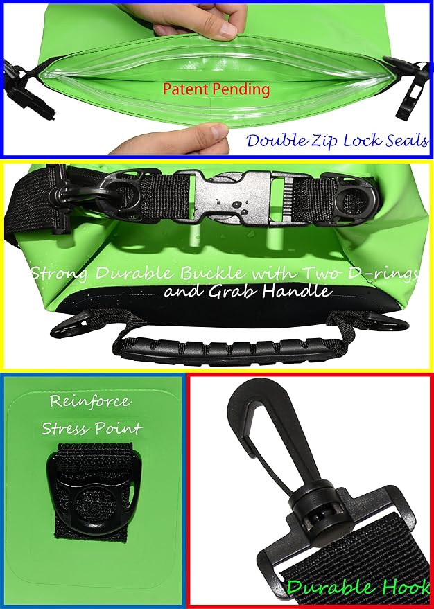 Freegrace Waterproof Dry Bags Set of 3 Dry Bag - Image 3