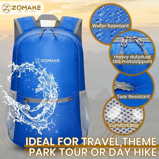 ZOMAKE Ultra Lightweight Hiking Backpack 20L - Image 4