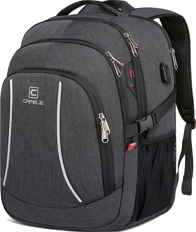 Backpack, 17.3in Durable Travel Laptop Backpack, College Backpack, RFID Anti by Cafelezx