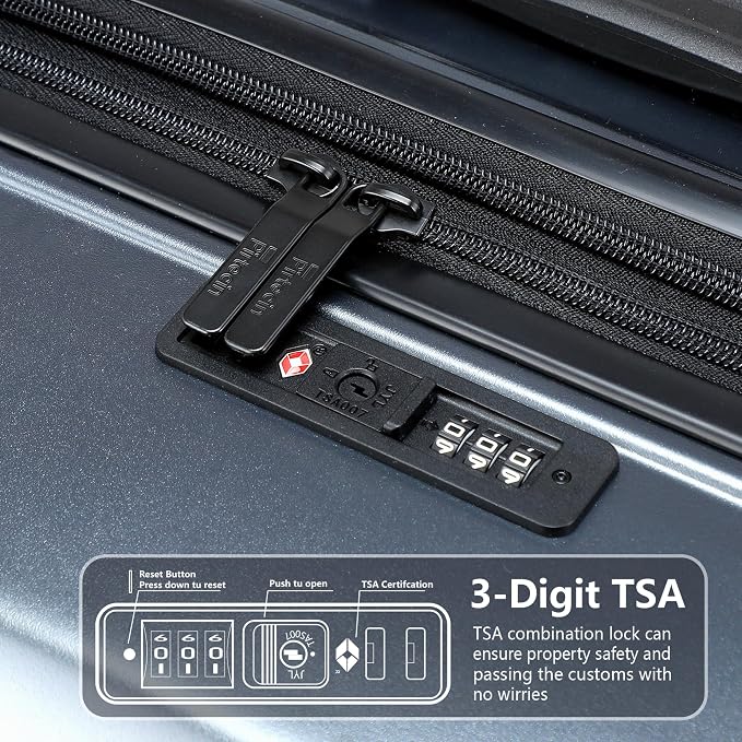 28 Inch Luggage with Spinner Wheels, Lightweight Expandable PC Hardside Large - Image 6