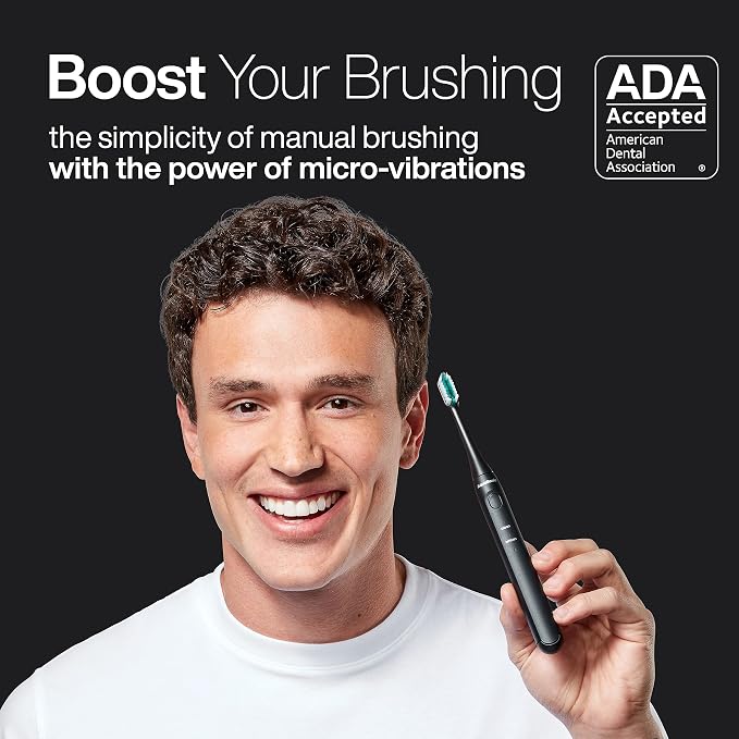 Aquasonic Icon ADA-Accepted Rechargeable Toothbrush | Magnetic Holder & Slim - Image 2