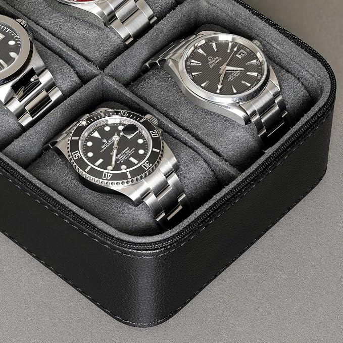 ROTHWELL 5 Watch Travel Case Storage Organizer - Image 6
