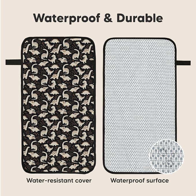 KeaBabies Portable Diaper Changing Pad, Easy Wipe Clean - Image 4