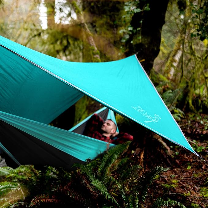 Wise Owl Outfitters Hammock Rain Fly – Waterproof Camping Tarp Cover - Image 4