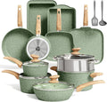 MAISON ARTS 17 Piece Pots and Pans Set Non Stick, Kitchen Cookware Sets by MAISONARTS