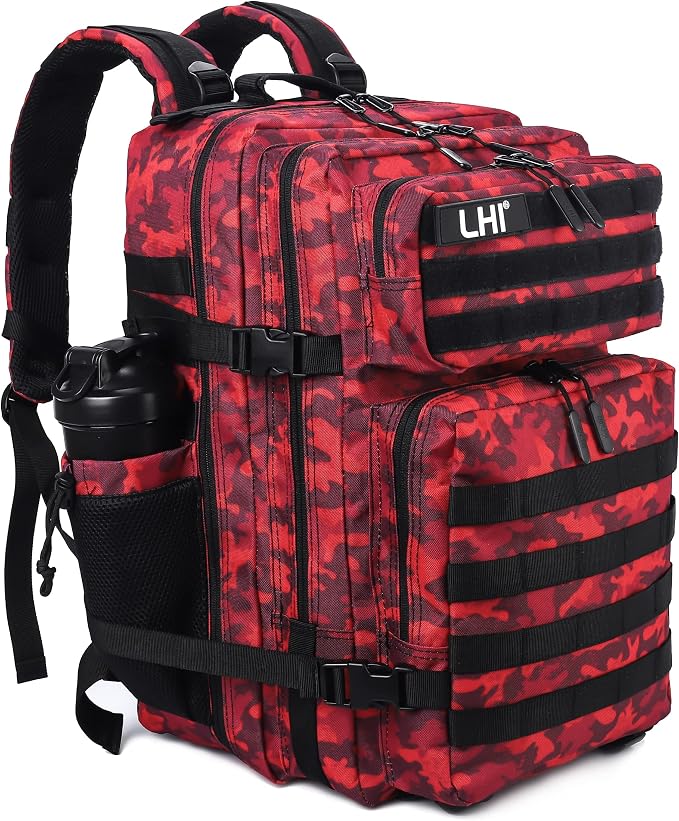 LHI Military Tactical Backpack for Men Molle Daypack 45L Army 3 Days Assault by LHI