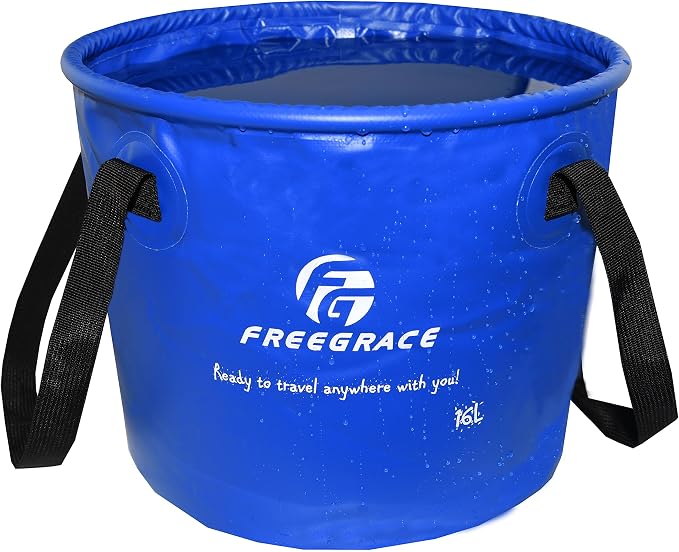 Premium Collapsible Bucket by Freegrace by Freegrace