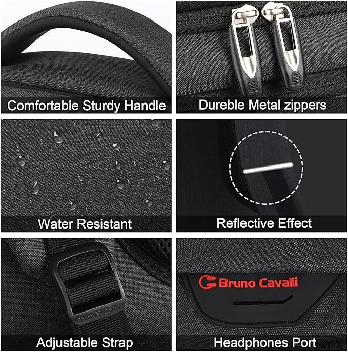 Laptop Backpack, Business Travel Anti Theft Slim Durable Laptops Backpack - Image 4