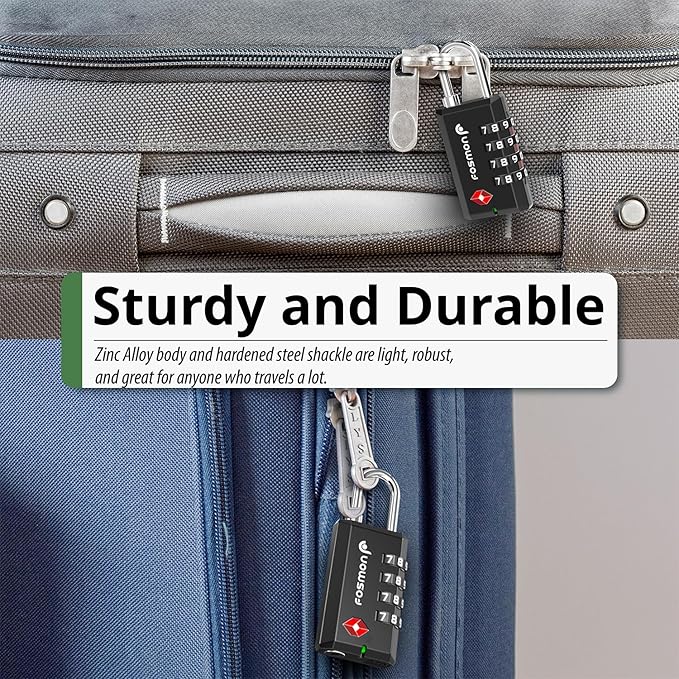 Fosmon TSA Approved Locks for Luggage/ Suitcase - Image 4