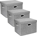 TYEERS Large Storage Bins with Lids, Collapsible, Fabric Storage Boxes by StorageOrganization