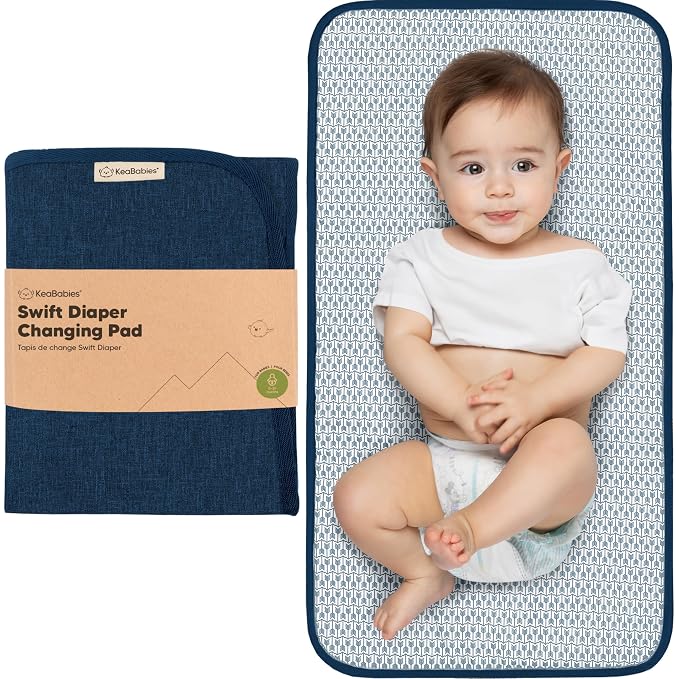KeaBabies Portable Diaper Changing Pad, Easy Wipe Clean by KeaBabies