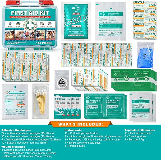 General Medi 110 Pieces Small First Aid Kit - Image 2