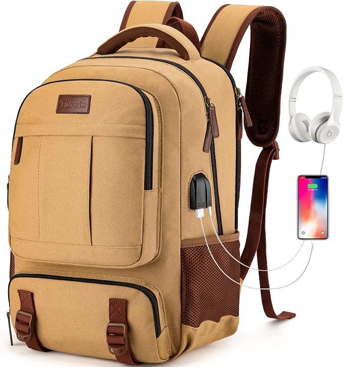 Tzowla Canvas Laptop Backpack, Bag by Tzowla