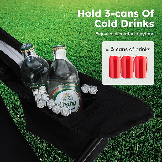 ALPHA CAMP Camping Chair 2 Pack Portable Chair - Image 6