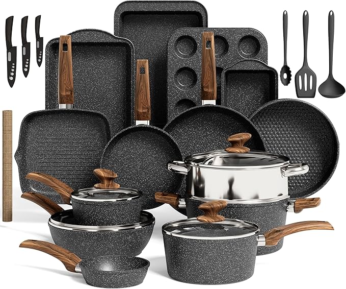 Kitchen Induction Cookware & Bakeware Set by KITCHENACADEMYBETTERLIVINGTHROUGHCOOKINGPERFECTION