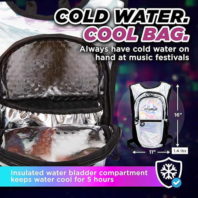 Rave Hydration Backpack – Anti-Theft Festival Hydration Pack - Image 3