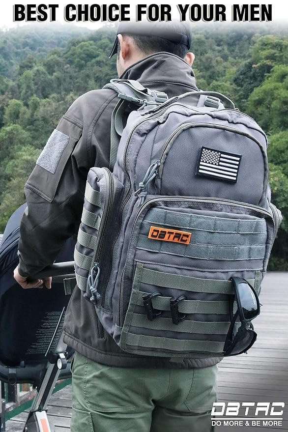 Diaper Bag Backpack for Dad, DBTAC Large Baby Nappy Bag for Men w/Changing Mat - Image 2
