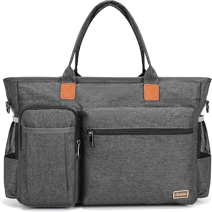 Laptop Tote Bag, Middle Size Computer Messenger Teacher Bag by Rabjen