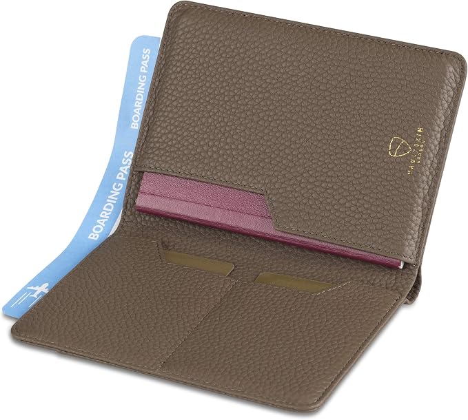 Vaultskin Leather Passport Holder, Slim RFID Blocking Travel Wallet - Image 4