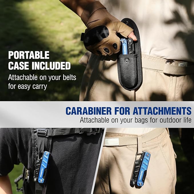 WORKPRO Multitool-11 in 1 Camping Tools - Image 3