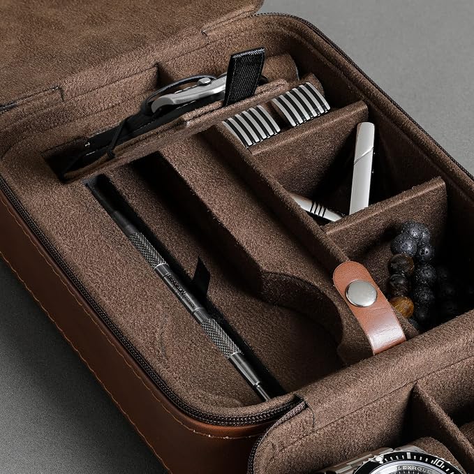 ROTHWELL 5 Watch Travel Case Storage Organizer - Image 7