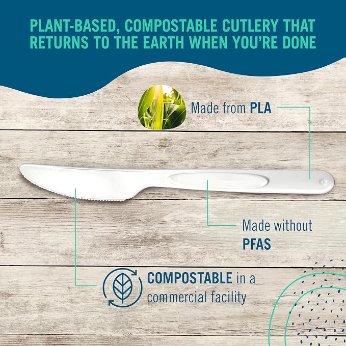 Preserve Compostable Knives, Made in USA, Medium Weight Cutlery - Image 2