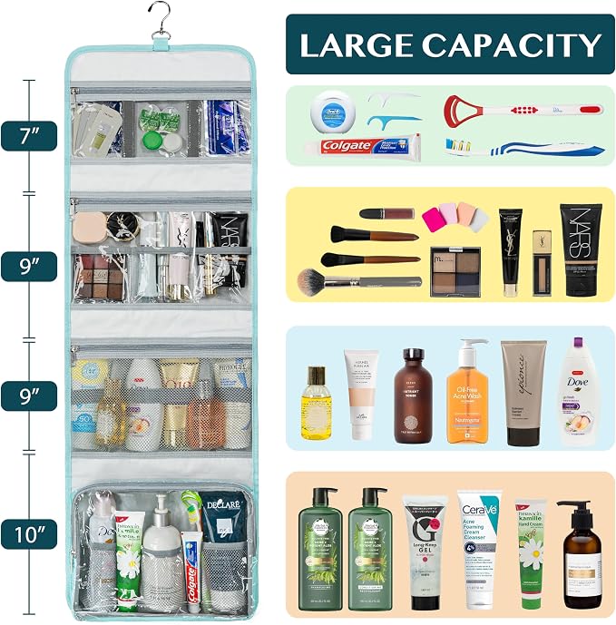 PAVILIA Travel Hanging Toiletry Bag - Image 4