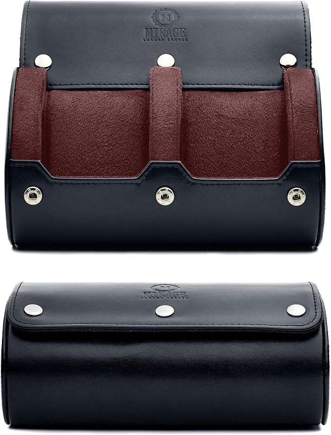 2 Watch Case for Men by MirageLuxuryTravel