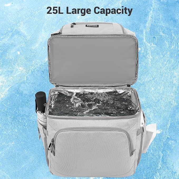 Insulated Cooler Backpack, Double Deck Leakproof Cooler Bag, Insulated Backpack - Image 5