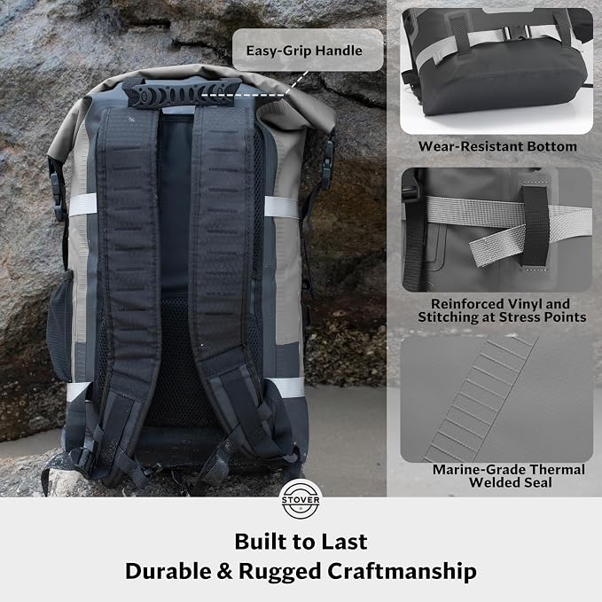 STOVER 5/10/25/30/40/55L Waterproof Backpack- Floating Dry Bag - Image 4
