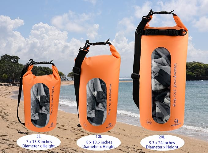 Freegrace Waterproof Dry Bags Set of 3 Dry Bag - Image 2