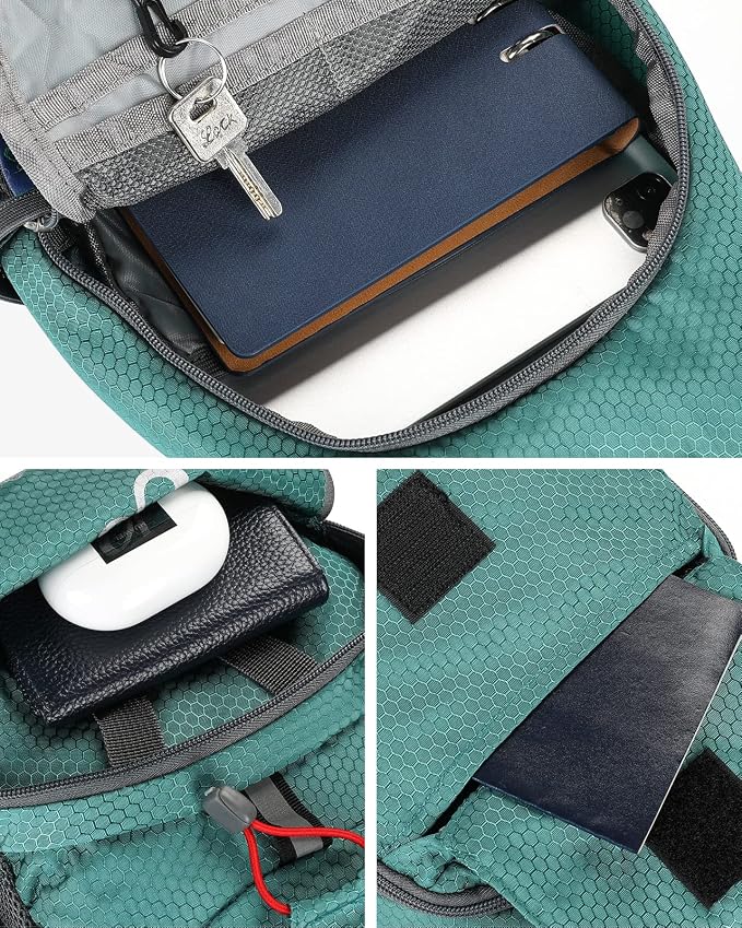 WATERFLY Packable Small Crossbody Sling Backpack Shoulder Chest Bag Daypack - Image 5