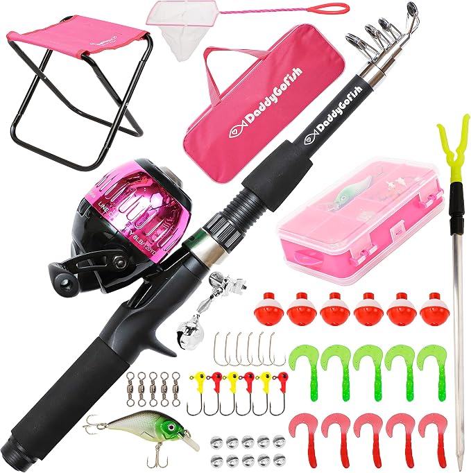 DaddyGoFish Kids Fishing Pole by DaddyGoFish