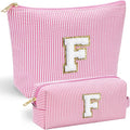 YOOLIFE Makeup Bag for Women, Personalized Initial Cute Makeup Pouch for by YOOLIFE