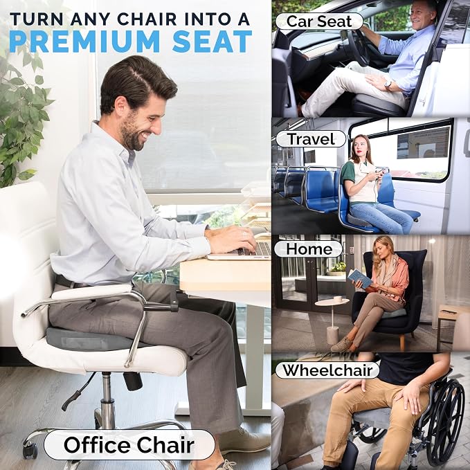 ComfiLife Premium Gel & Memory Foam Seat Cushion – Doctor Recommended Office - Image 7