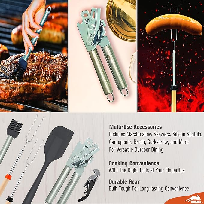 BOMKI Grilling & Camping Cooking Utensils - Image 6