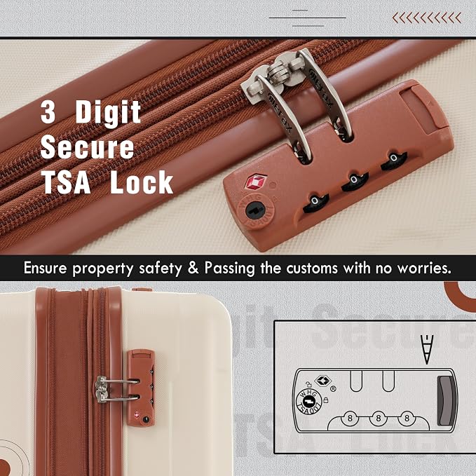 Merax Luggage Set 2 Piece Suitcase Sets - Image 7