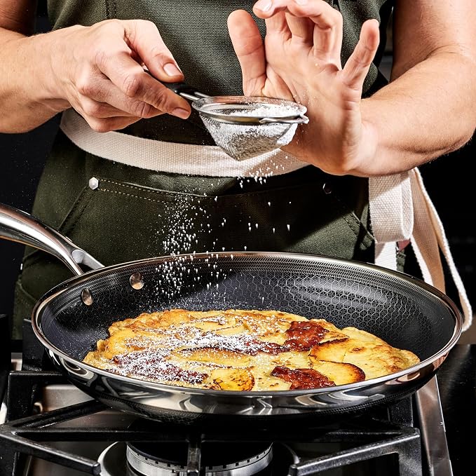 HexClad Hybrid Nonstick 12-Inch Frying Pan, Stay-Cool Handle, - Image 7