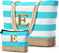 Becokan Beach Bag Initial Beach Tote by BecokanBeachBagSpecialist