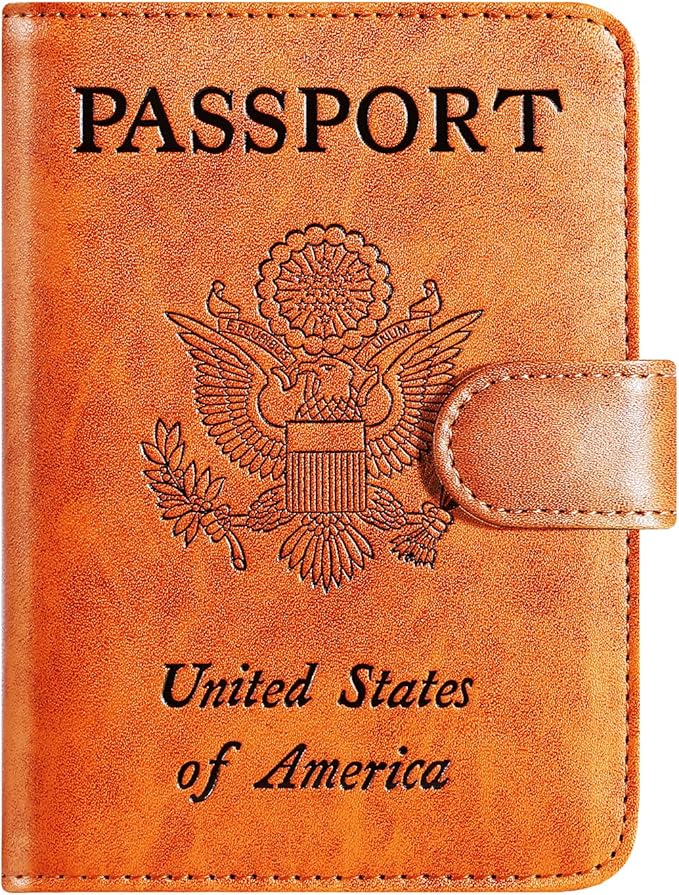 Passport Holder Cover Wallet RFID Blocking Leather Card Case Travel Accessories by PASCACOO