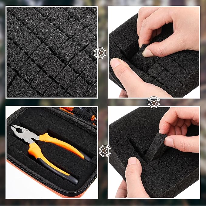 EVA Hard Case with Customizable Foam Protective EVA Carrying Case Shockproof - Image 4