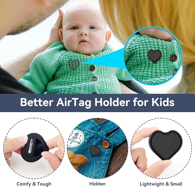 DDJ for AirTag Kids Hidden Case, 4 Pack for Apple Air Tag Tracker Holder for - Image 2